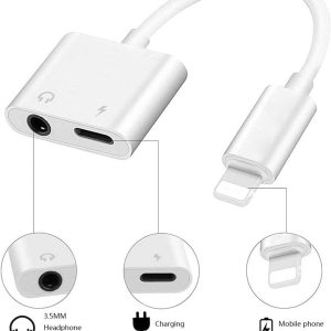 Adaptateur audio pour iPhone double Lightning