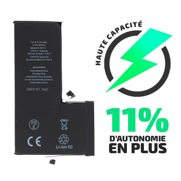 Batterie iPhone 11 Pro Max Haute Capacité