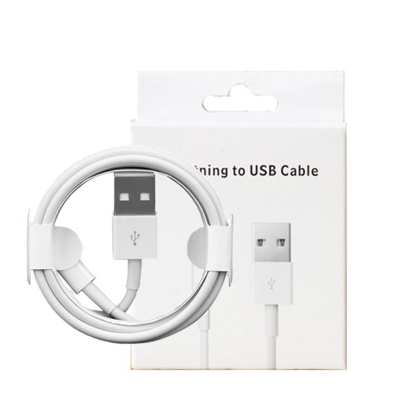 Câble USB vers Lightning blanc pour iPhone iPad iOS