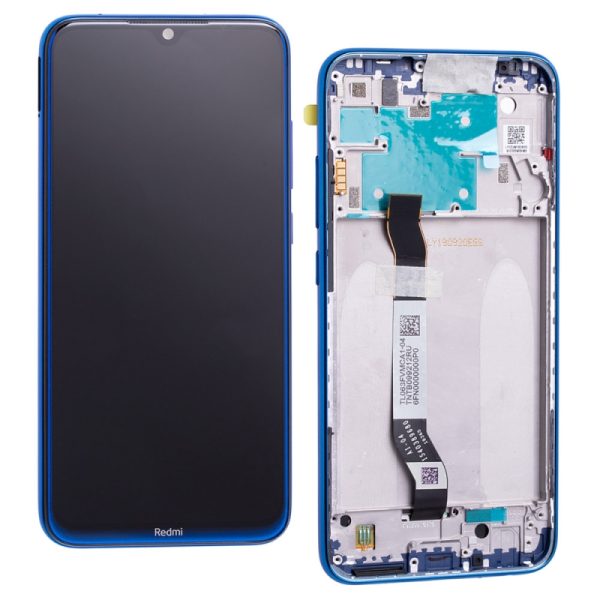 Ecran avec châssis reconditionné pour Xiaomi Redmi Note 9S Bleu