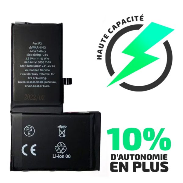 Batterie iPhone X Haute Capacité