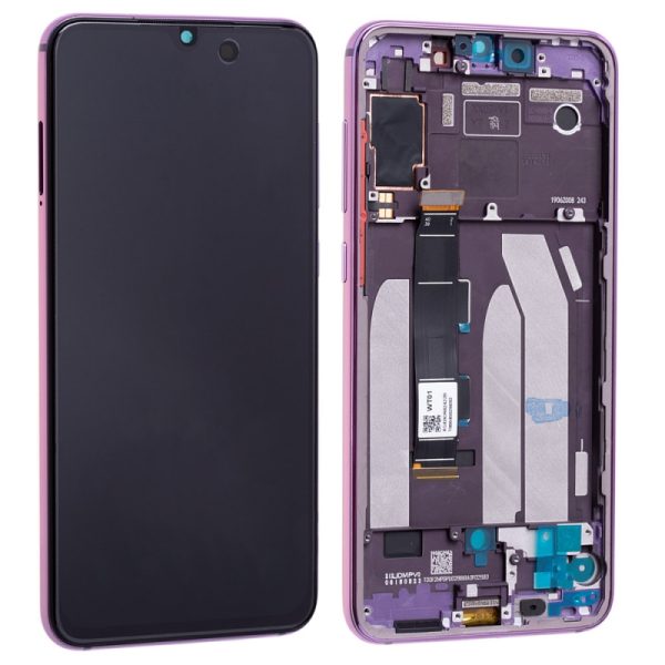 Bloc écran Super AMOLED et vitre pré-montés sur châssis pour Xiaomi Mi 9 SE Violet