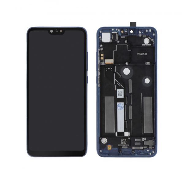 Ecran avec châssis reconditionné pour Xiaomi Mi 8 Lite Bleu